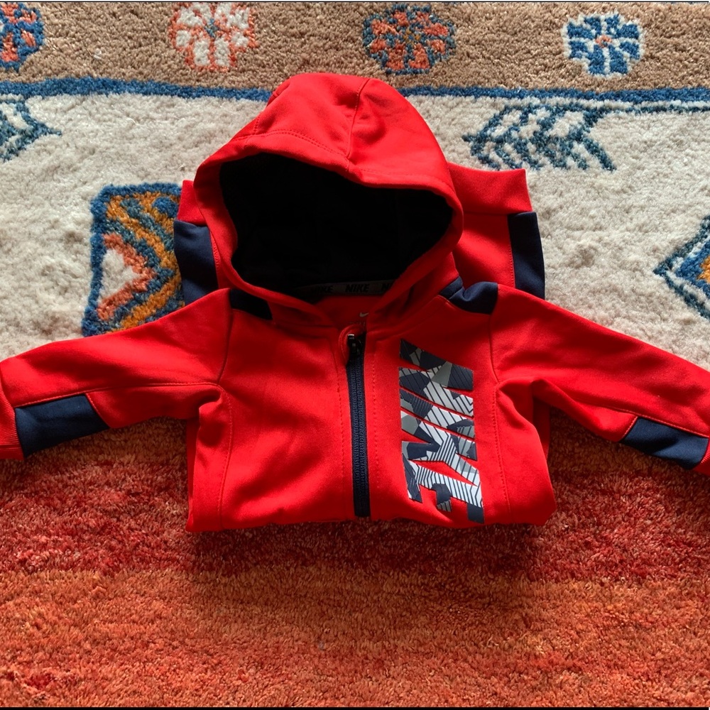 Nike Dri-fit hooded zip up romper jumpsuit